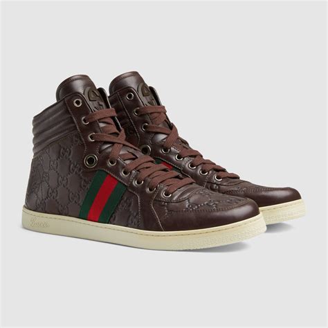 gucci high top sneakers|luxury high top sneakers men.